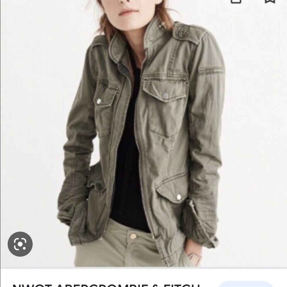 Abercrombie and Fitch army green jacket